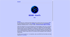 Desktop Screenshot of bdsm-howto.de