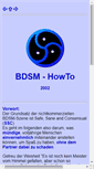 Mobile Screenshot of bdsm-howto.de