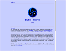 Tablet Screenshot of bdsm-howto.de